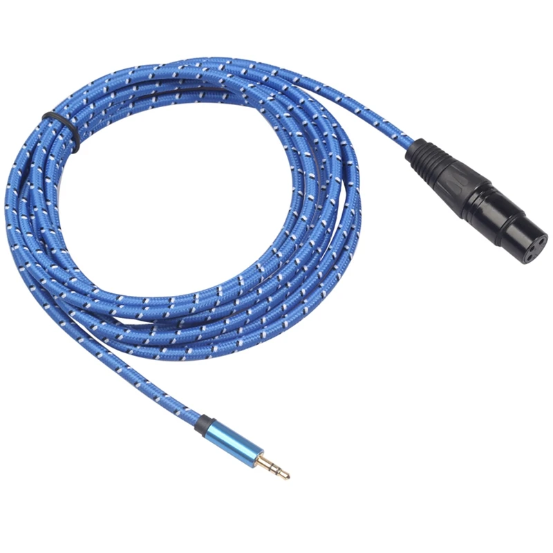 3 5MM TO Mini 3Pin XLR for PC Headphone Mixer Microphone Stereo Camera Amplifier