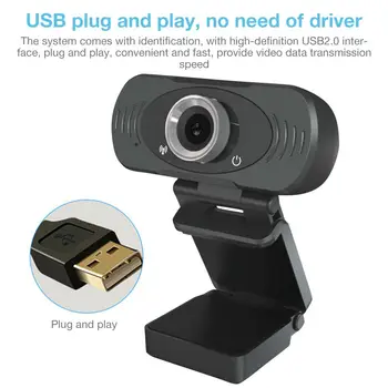 

HD 1080P Webcam Computer PC WebCamera With Stereo Microphone Rotatable Mini Cameras For Live Broadcast Video Calling