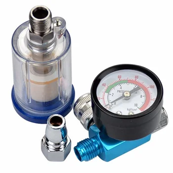 

Paint Pressure Regulator Sprayer Gauge Filter Automotive Refinishing Set