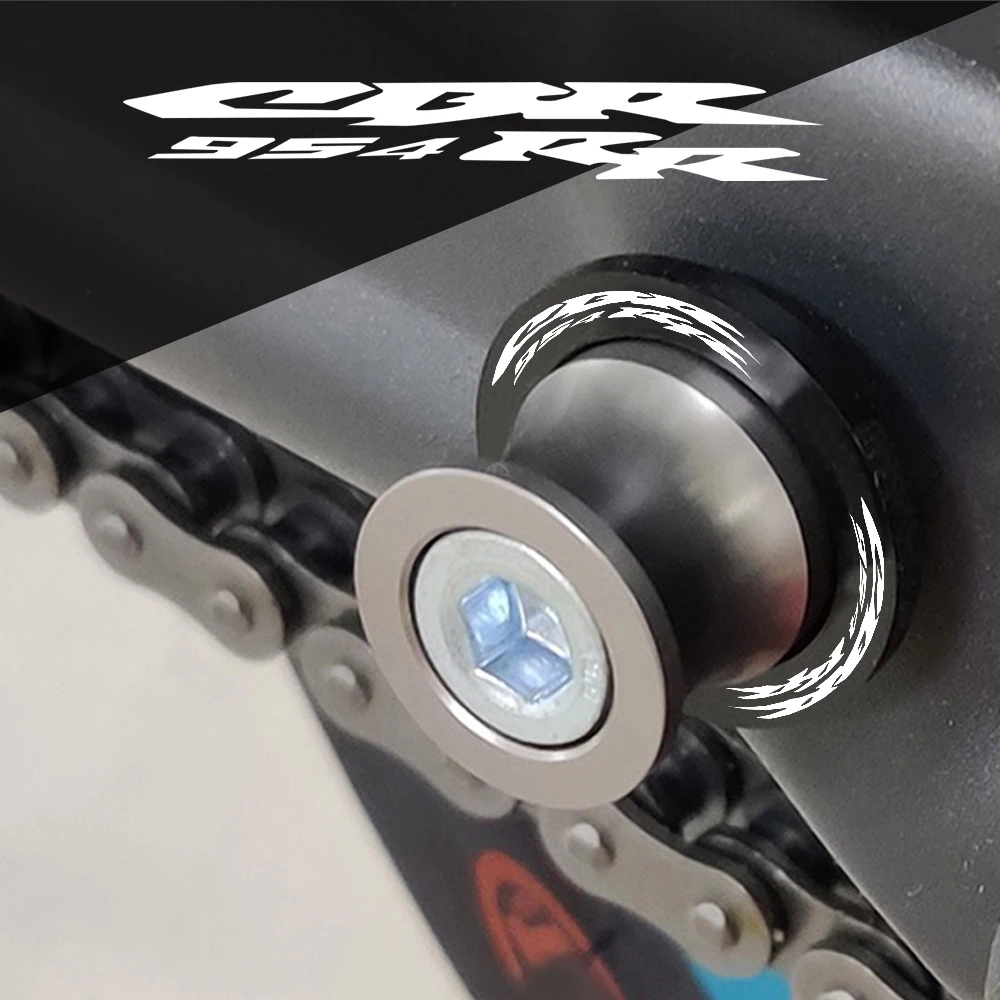 

For HONDA CBR954RR CBR 954 RR CBR954 RR 2002-2003 Motorcycle Accessories 8MM Swingarm Spools Slider Stand Screws CBR954RR LOGO