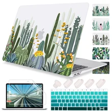 Redlai милый кактус печати Жесткий чехол с экрана протектор клавиатуры Обложка для MacBook Air Pro retina 11 12 13 1" Touch bar