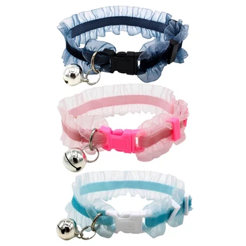 

Adjustable Cat Leash collars with Bell Pet Necktie Kitten Necklace Kitten neck strap for little Cat cat pet