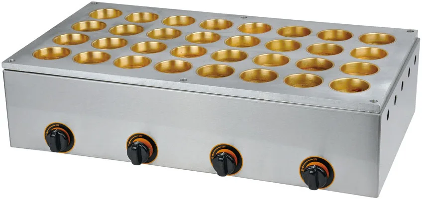 Газовый Тип 32 отверстия bean cake maker, | фасоль плита, машина для изготовления слоеных тортов Dorayak Maker - Цвет: Gas type Copperplate