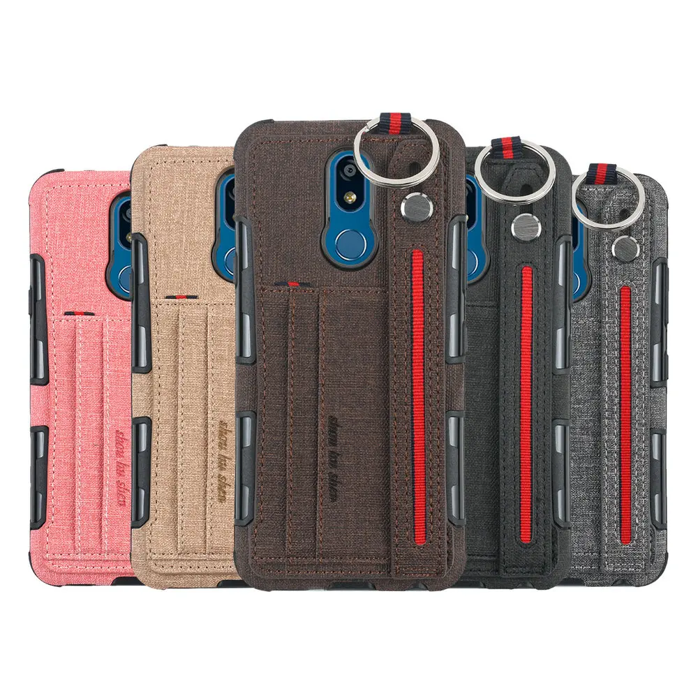 Металлическое кольцо-держатель для LG K40 чехол Funda LG X4 крышка карточка из ткани слот роскошный задняя крышка для LG K 40 чехол LGK40 40K LM-X420EMW