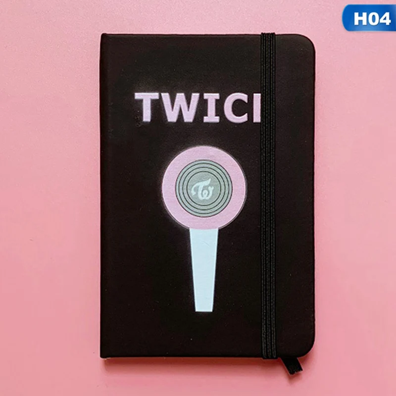 KPOP BLACKPINK Got7 Twice Txt IZONE SEVENTEEN блокнот ПУ школьные принадлежности блокнот мультфильм Pocketbook подарки - Цвет: H04