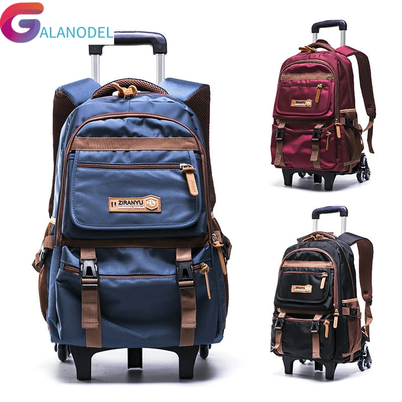 

backpack Trolley waterproof Boys Girls children School Bag Wheels Travel bag Luggage backpack kids Rolling detachable schoolbags