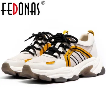 

FEDONAS 2020 Women Flats Heels Casual Shoes Woman Corss-tied Party Dancing Shoes Woman High Quality Sneakers Sport Shoes Flats