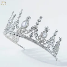 Bride Jewelry AAA Zircon Large Crown Hot Sales Marriage Hair Accessories Wedding Dress Accessories