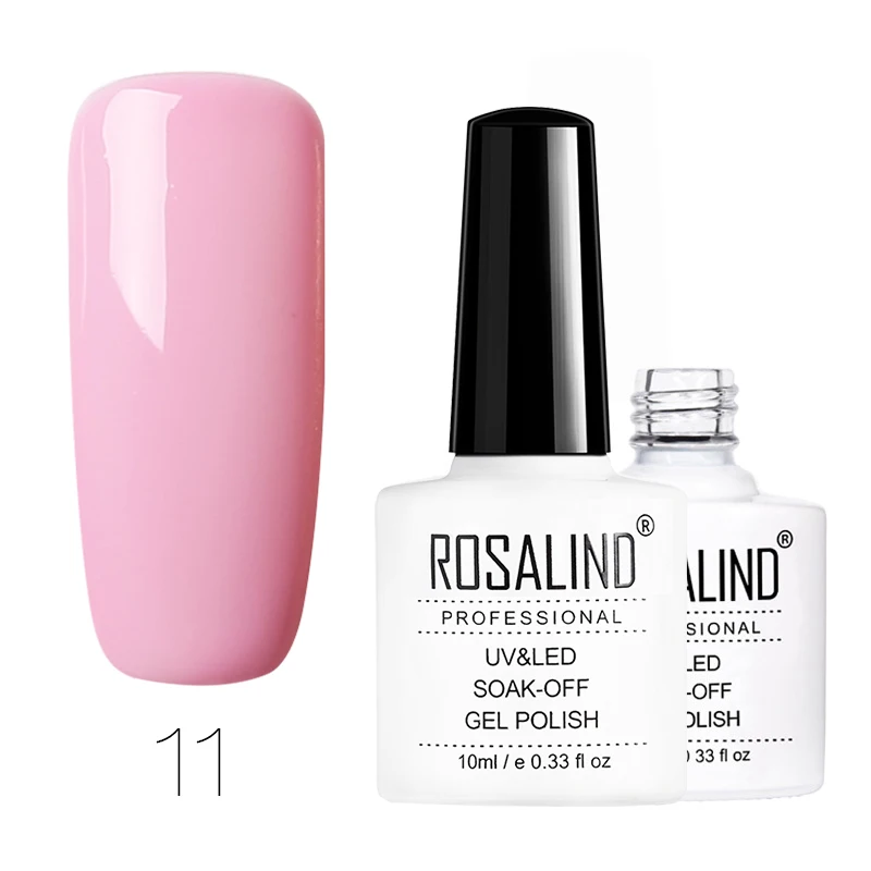 RD11 ROSALIND Гель-лак для ногтей 10 мл светящийся Алмазный красный Гель-лак для нейл-арта предназначен для всех маникюра впитывающийся полутоп базовый набор - Цвет: RD11