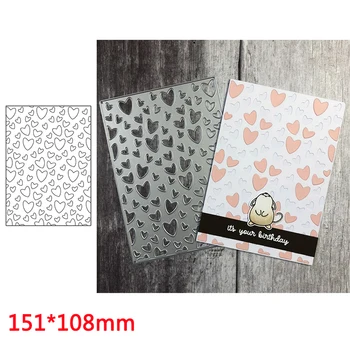 

Full Of Love Rectangular Frame Good-looking Metal Cutting Dies Stencil For Scrapbooking Embossing DIY Paper Card Album Handcraft