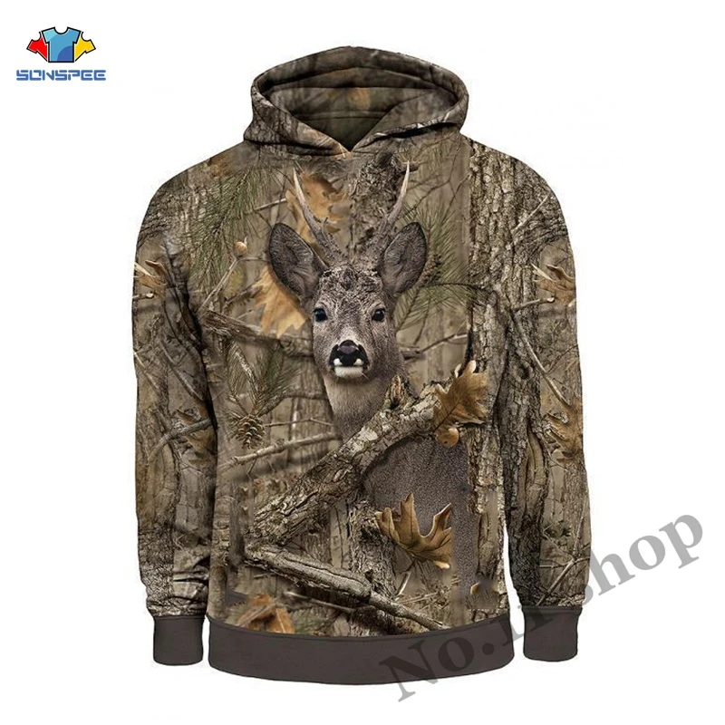 3d deer hoodie