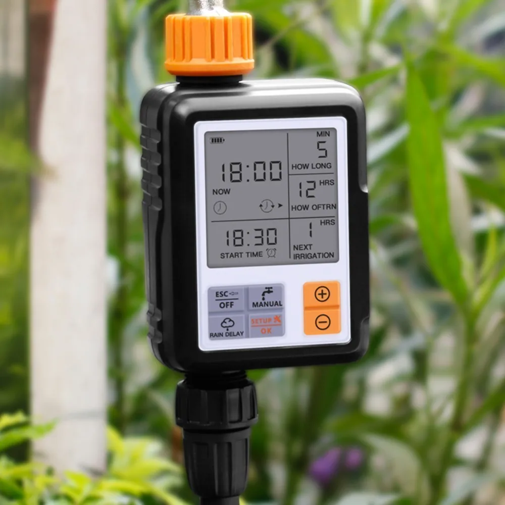 

Automatic Electronic Water Timer LCD Screen Sprinkler Controller Outdoor Garden Timer Automatic Watering Device Irrigation Tools