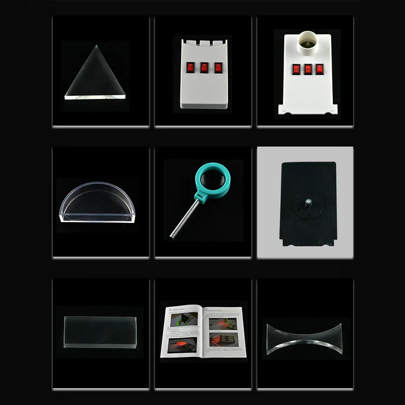 Physical Optics Experiment Kit Optical Bench Set Concave Convex lens Imaging Pinhole Imaging Light Reflection Dial Laser Slider Physical Optics Experiment Kit Optical Bench Set Concave Convex lens Imaging Pinhole Imaging Light Reflection Dial Laser Slider