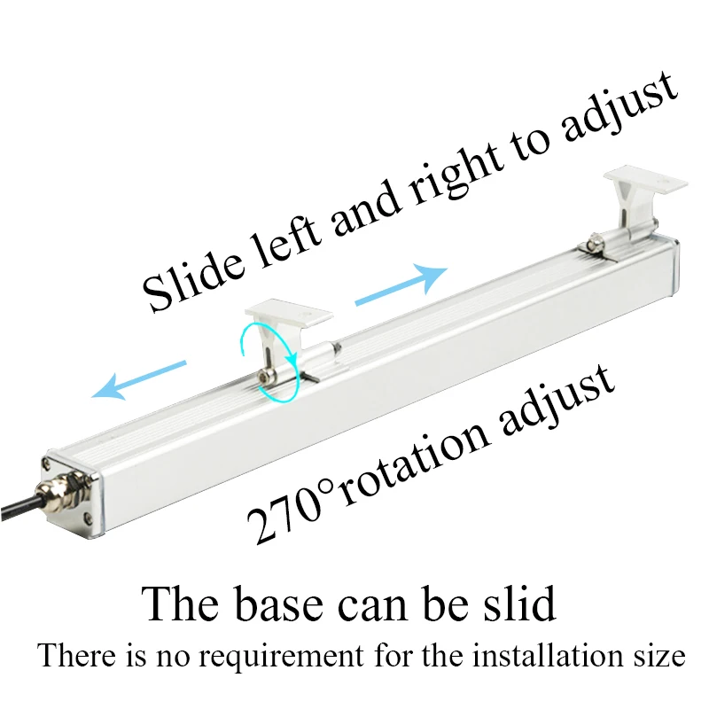 IP67 Waterproof Machine Tool Light LED Strip Bar Work Lamp 24V/110V/220V Explosion Oil-Proof CNC Lathe Milling Cutting Machine