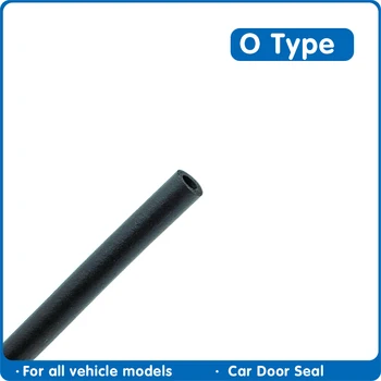 

O Type 8 mm 5-10 Meter Car window seal hollow Car soundproofing Diameter For Auto Seal Strip Auto Seals Accessories