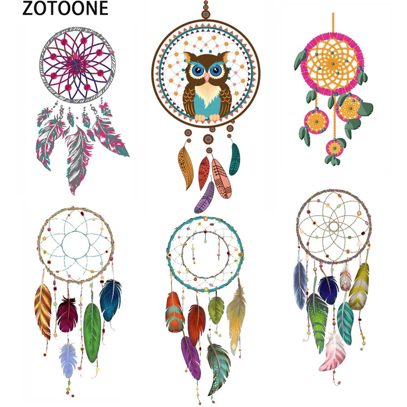 ZOTOONE футболка Сделай Сам патчи элегантные лаконичные наклейки с принтом перьев