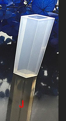 J DIY ювелирные изделия жидкий силикон плесень УФ смолы ювелирные подвески, ожерелья Lanugo плесень смолы формы для 1*5 см - Цвет: J