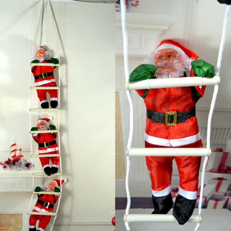 Милый Санта Клаус кукла дерево Новогодние украшения капли украшения для комнаты украшение домашнего декора аксессуары