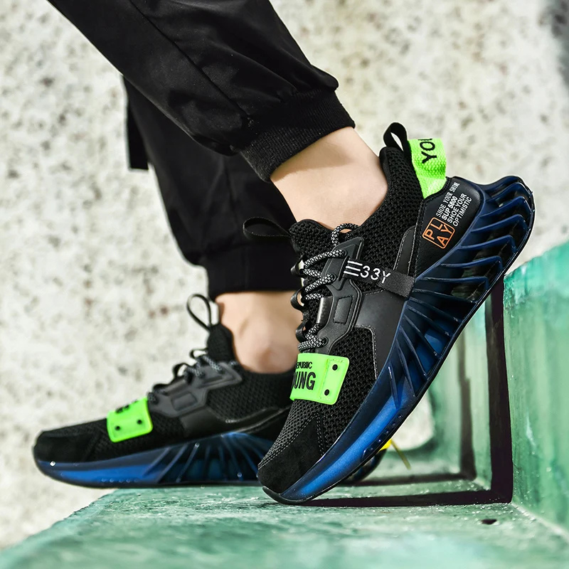 2020 Design Running Shoes Men's Super Light Casual Sneakers Soft Comfortable Sport Male Big Size Blade Colorful Trend Fashion