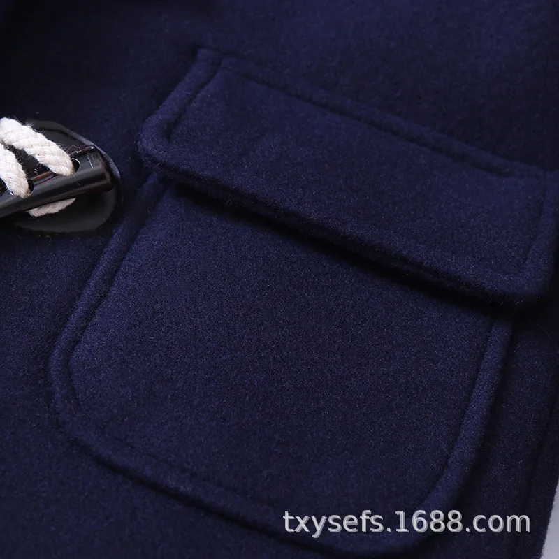 HB-003, английское толстое стеганое шерстяное пальто для мальчиков, детский плащ, зимнее Новое Стильное Детское пальто