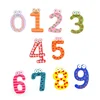 10 Pcs/Set Wooden Children Educational Toys Cartoon Number Letter With Magnet Early Education Learning Arithmetic Toys For Kids 1