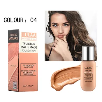 

AgeRewind Matte Liquid Foundation Full Cover Liquid Concealer Waterproof Smooth Matte Finish Concealer Foundation J9
