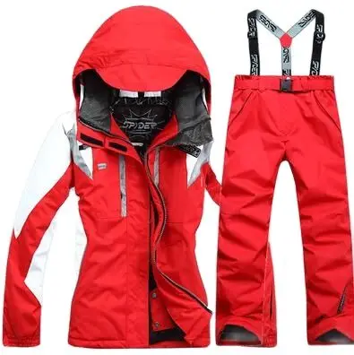 Winter Ski Suit Women Snowboarding Jacket Skiing Pants Outdoor Waterproof Windproof Thermal Two Piece Set