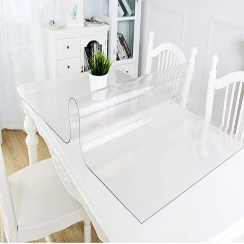 Najtaniej Gruby 2mm PVC przezroczysty obrus wodoodporny obrus olejoodporny miękka ochrona na szkło kuchnia stół w jadalni wysokiej jakości