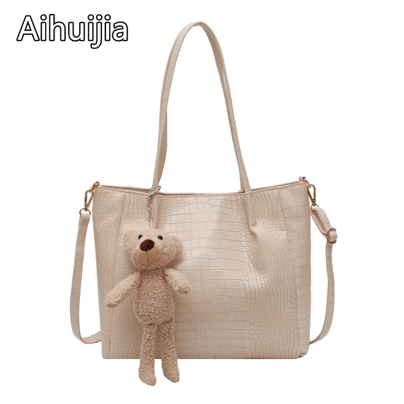 Модные женские сумки на плечо с крокодиловым узором женская сумка через милая