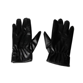 

Black Men Women Winter Leather Motorcycle Full Finger Touch Screen Warm Gloves