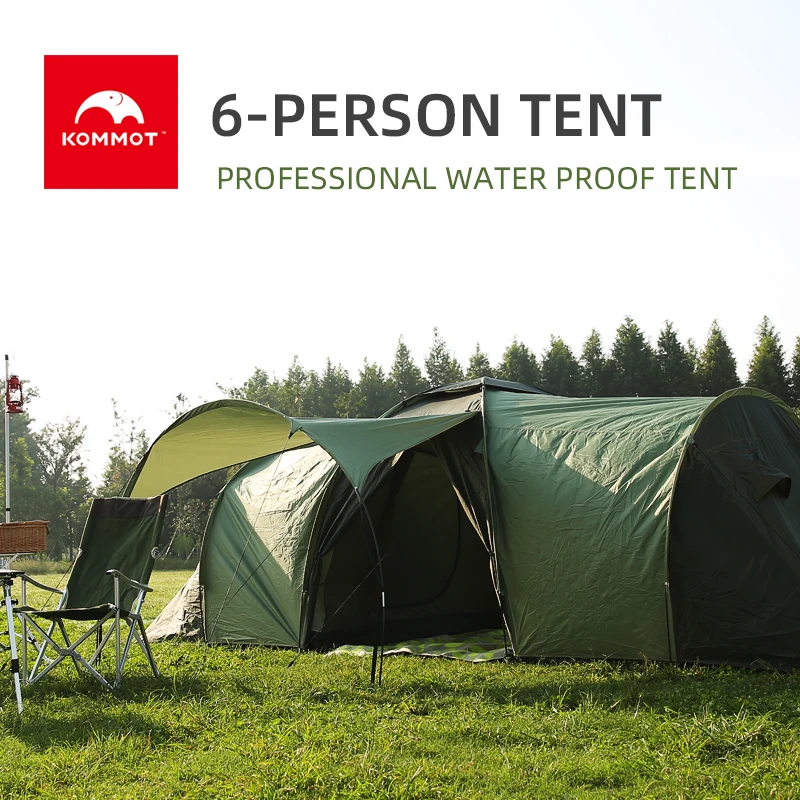 

6 person 2 bedroom 1 living room huge anti rain shelter Party Family Base hiking fishing beach Relief outdoor camping tent