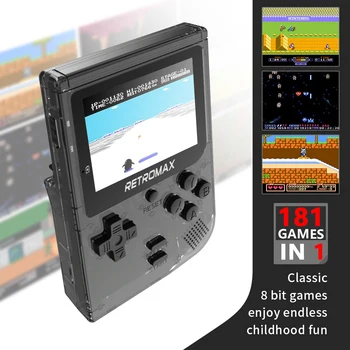 Video Game Console 8 Bit Retro Mini Pocket Handheld Game Player Built-in 181 Classic Games Best Gift for Child Nostalgic Player