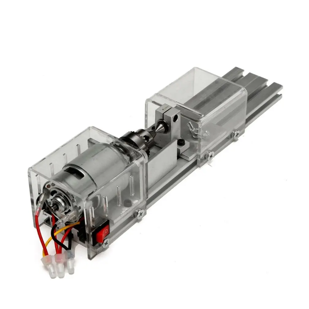 DC12-24V 100 Вт мини токарный станок бисер полированная машина Деревообрабатывающий станок с электроприводом резьба резак токарный станок по дереву EU/US Plug