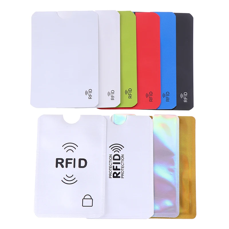 Загранпаспорт безопасный рукав RFID Блокировка ID держатель 10 шт. защита для