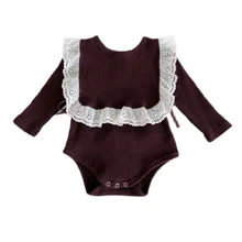 

New Born Baby Clothing Sets for Girl Solid Long Sleeve Romper and Vest Suit 2021 Autumn New Cotton Kids Clothes Girls Outfits