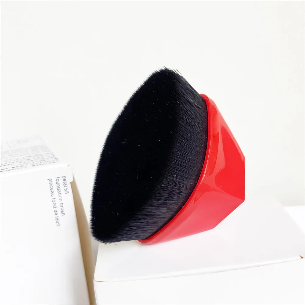 

Petal 55 Foundation makeup Brush - Limited RED - Perfect Smooth Full Coverage Liquid/Cream Foundation Hexagon Cosmetics Tools