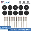 XCAN 20pcs 2.35mm/3.0mm Shank Resin Fiber Cutting Disc Metal Cutting Mini Saw Blade Rotary Tools Accessorie Kit cutter-off wheel ► Photo 1/6