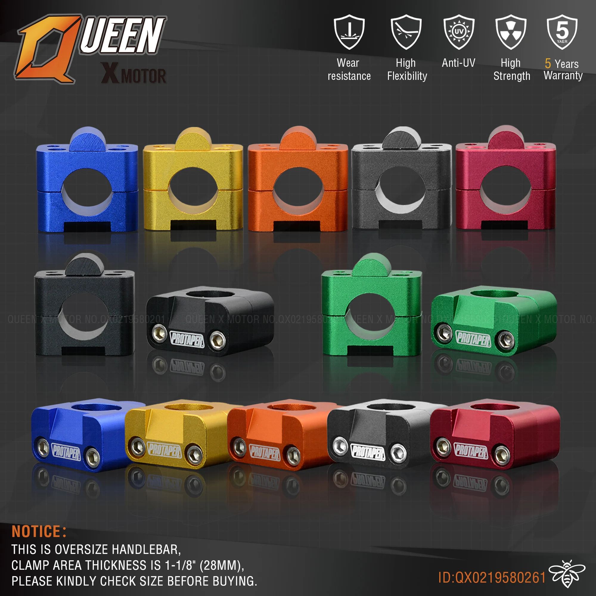 Алюминиевые тиски из металлического сплава для мотоцикла 22 мм 7/" Руль Riser Mount Irbis Bars kayo Motocross Enduro MX TTR T 250 части