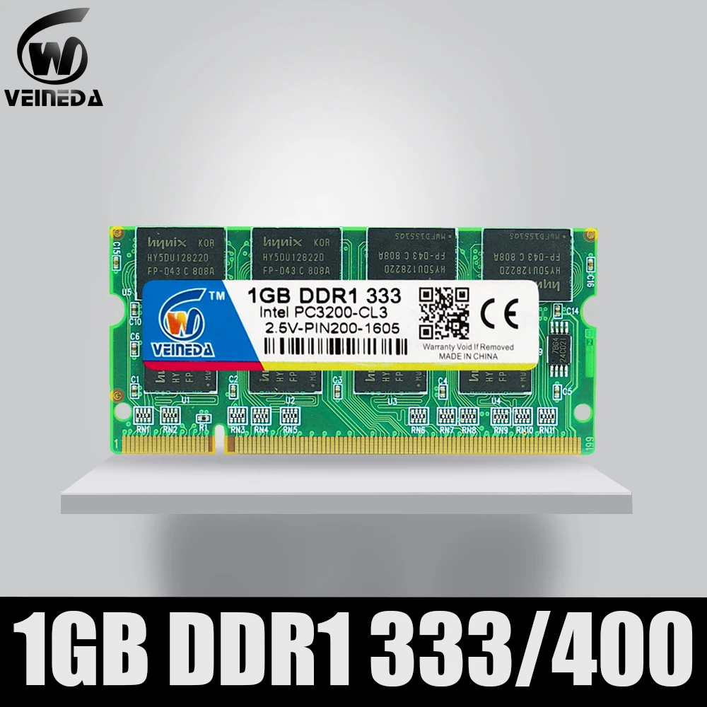 Sodimm DDR 1 Гб памяти компьютера PC Ram 1 ГБ pc3200 ddr400 совместимый pc2700 ddr Sodimm память