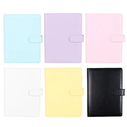 Carnet en cuir PU A5 pour Journal intime, joli carnet de notes avec des macarons 