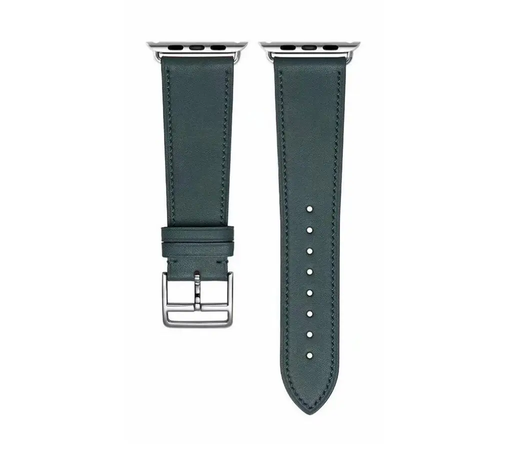 Новое поступление петля pine green для iwatch 5 4 3 2 1 42 мм 40 мм ремешок для Apple Watch ремешок из натуральной кожи 38 мм 44 мм