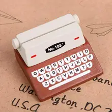 Винтажная ПЕЧАТНАЯ МАШИНКА, бизнес-держатель для карт, стол Kawaii, школьные принадлежности, канцелярские принадлежности для офиса, фото, памятка F5U0