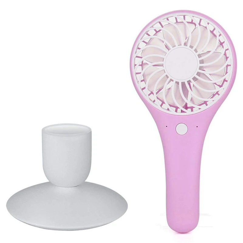 

Mini Handheld Fan Portable, Hand Held Personal Fan Rechargeable Battery Operated Powered Cooling Desktop Electric Fan, 1200Mah B