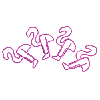 

4 pcs/lot Sweet Pink Flamingo Bookmark Paper Clip School Office Supply Gift Stationery