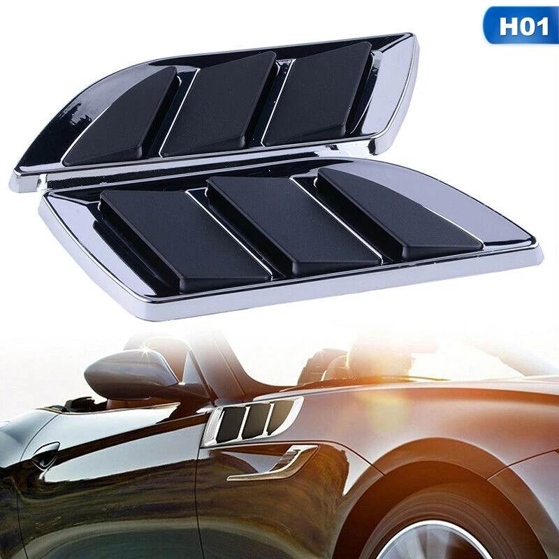 

Fashion Car Shark Gill Simulation Air Outlet Side Air Outlet Engine Hood Fine Decoration Modified Auto Popular Car Stickers