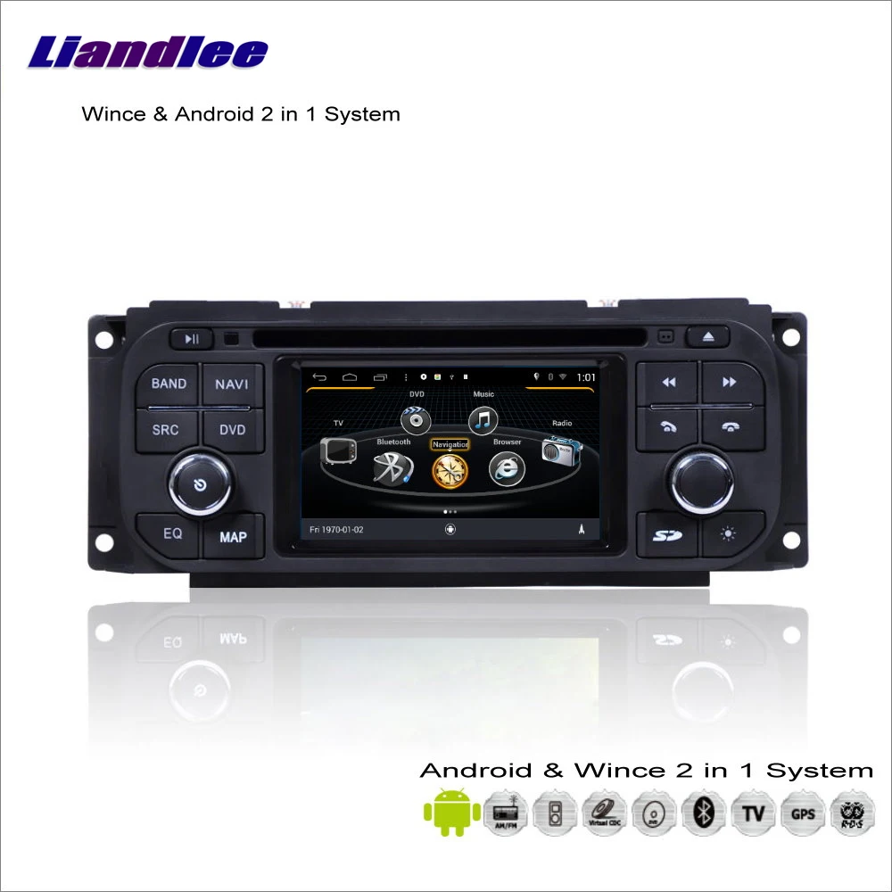 Мультимедийная стерео система Liandlee на Android для Chrysler Neon / PT Cruiser/Aspen радио CD DVD плеер