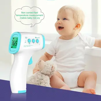 

New Baby Thermometer Infrared Digital LCD Body Measurement Forehead Ear Non-Contact Adult Body Fever IR Children