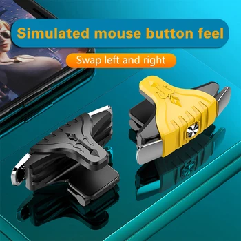 

For PUBG mobile Metal Gamepad Trigger Fire Button Aim Key Smart phone Mobile Games L1R1 Shooter Controller for Iphone Xiaomi