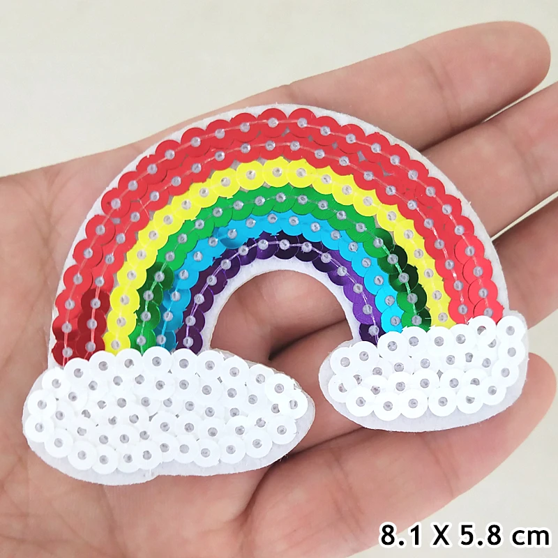 L-713-P Модные нашивки с блестками блестящие звезды наклейки DIY патч ткань аппликации Вышитые Утюг на пальто джинсы брюки значок аксессуар - Цвет: L-713-P