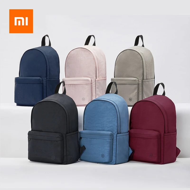 Xiaomi 90fun Молодежный ранец для колледжа промытая ткань 15L емкость легкий рюкзак для ноутбука простая и универсальная дорожная сумка